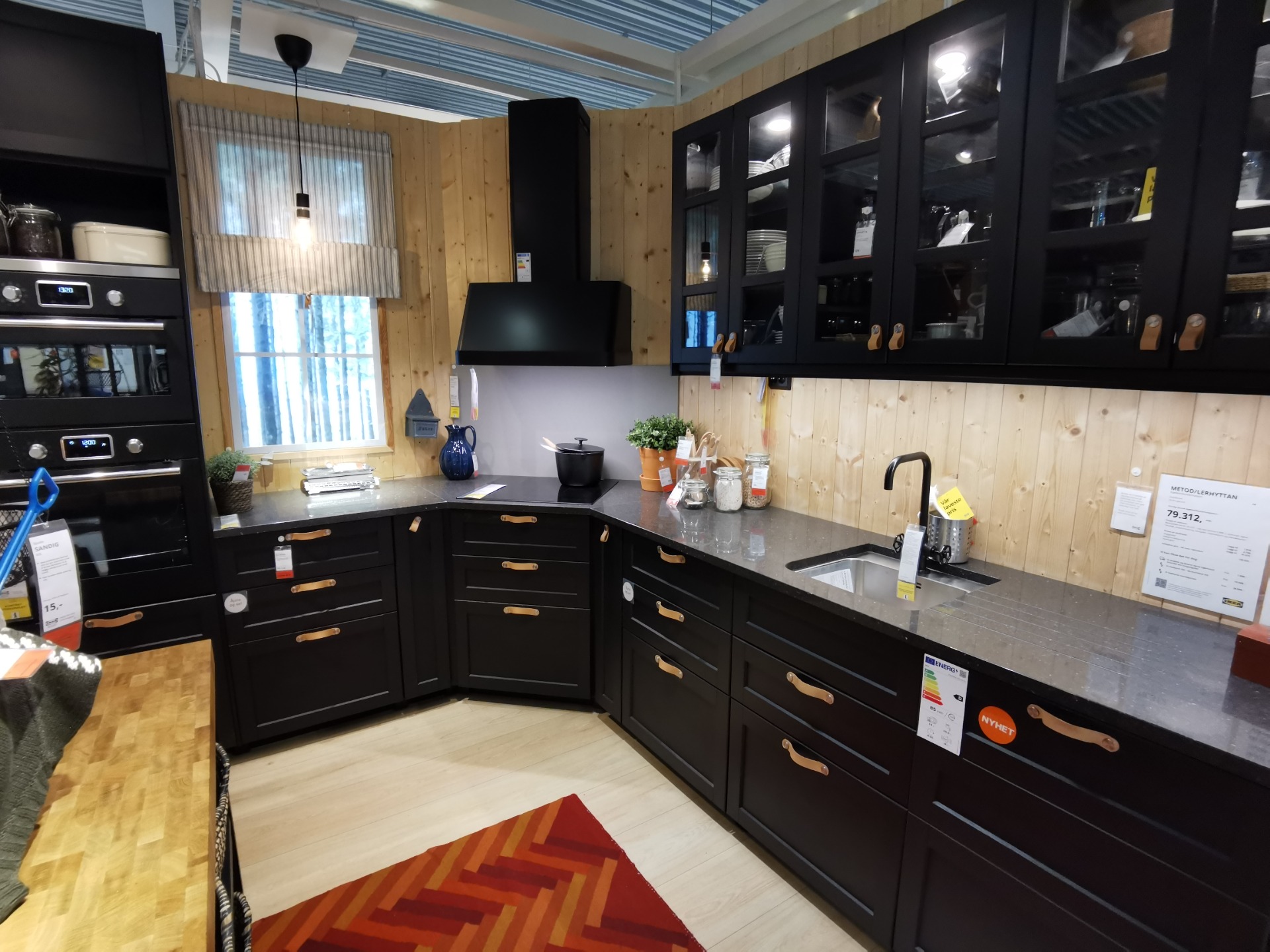 IKEA LERHYTTAN Black Stained Kitchen – Timeless Elegance for Your Home